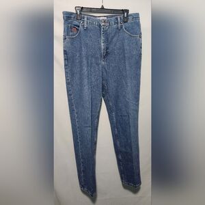 Vintage 90s Calgary Original Rise Relaxed Fit Jeans. 100% Cotton. Straight Leg.
